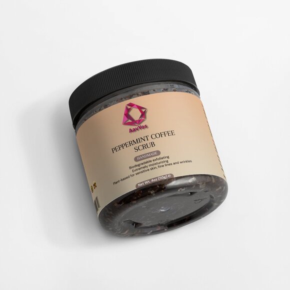AavYos Peppermint Coffee Scrub For Brighter Skin - Picture 4 of 8